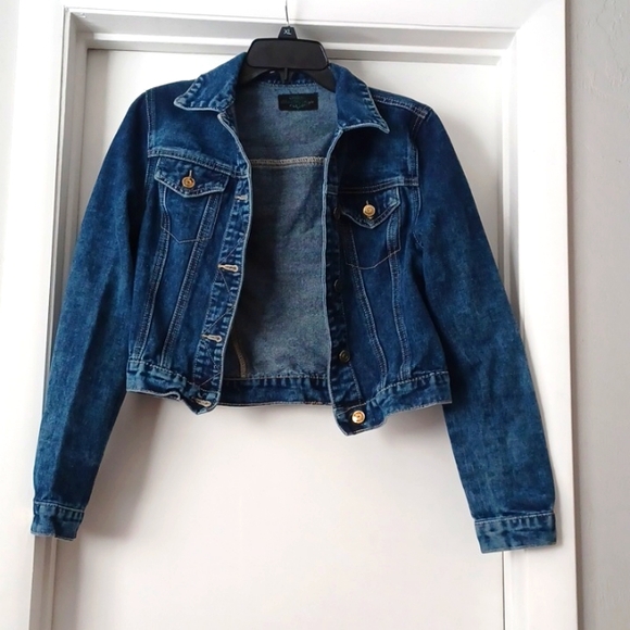 Jackets & Blazers - Women's Cropped Jean Jacket
